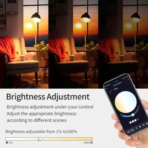 ⁦لمبة ذكية Wi-Fi مع تحكم عبر الهاتف⁩ - الصورة ⁦3⁩