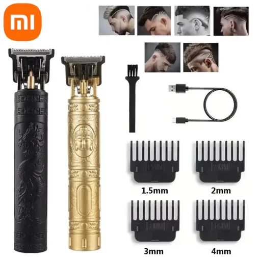 ماكينة حلاقة Xiaomi Vintage T9 – قص وتشذيب الشعر واللحية بشحن قابل لإعادة الاستخدام